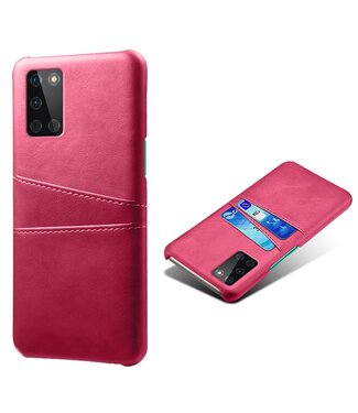 Ksq Roze Pasjeshouder Faux Lederen Hoesje OnePlus 8T