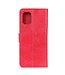 Rood Bookcase Hoesje voor de OnePlus 8T