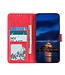 Rood Bookcase Hoesje voor de OnePlus 8T