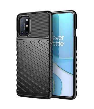 Zwart Strepen TPU Hoesje OnePlus 8T