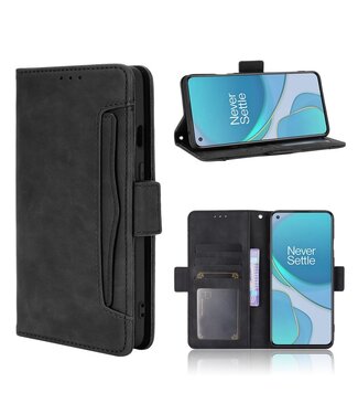 Zwart Portemonnee Bookcase Hoesje OnePlus 8T