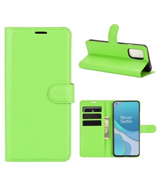 Groen Litchee Bookcase Hoesje OnePlus 8T