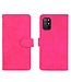 Roze Effen Bookcase Hoesje voor de OnePlus 8T