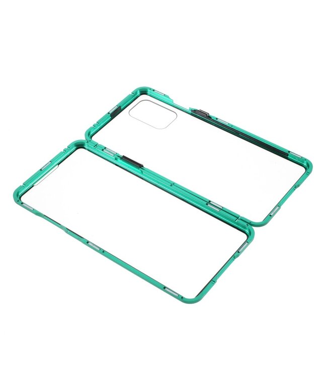 Groen Dubbelzijdig Metaal Hardcase Hoesje voor de OnePlus 8T