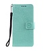 Turquoise Bloem Bookcase Hoesje voor de OnePlus 8T