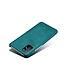 Turquoise Lederen Hardcase Hoesje voor de OnePlus 8T