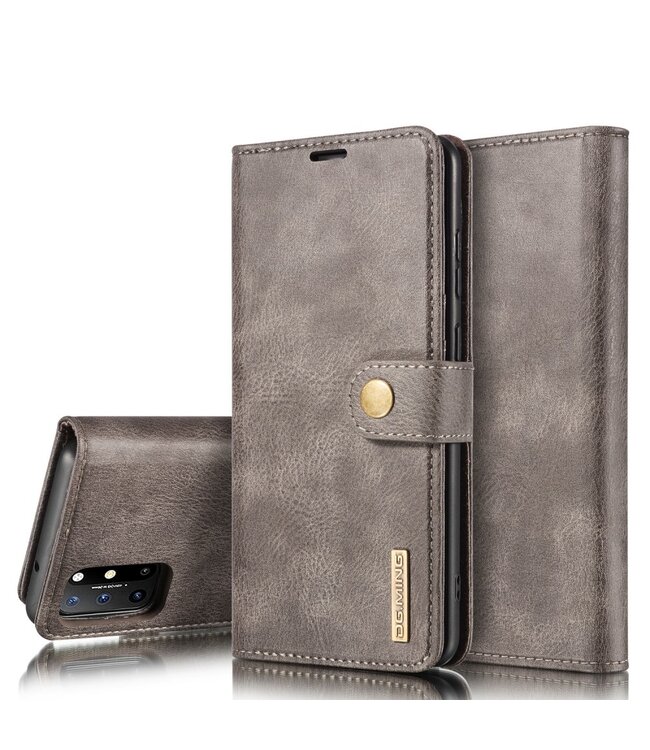 DG.Ming Grijs 2-in-1 Bookcase Hoesje voor de OnePlus 8T