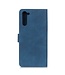 Khazneh Khazneh Blauw Wallet Stand Bookcase Hoesje voor de OnePlus Nord