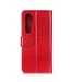 Rood Bookcase Hoesje voor de OnePlus Nord