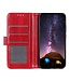 Rood Bookcase Hoesje voor de OnePlus Nord
