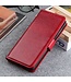 Rood Bookcase Hoesje voor de OnePlus Nord