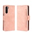 Roze Pasjeshouder Bookcase Hoesje voor de OnePlus Nord