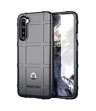 Zwart Grid TPU Hoesje OnePlus Nord