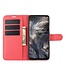 Rood Litchee Bookcase Hoesje voor de OnePlus Nord