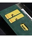 Groen Effen Bookcase Hoesje voor de OnePlus Nord