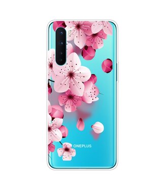 Pink Flowers TPU Hoesje OnePlus Nord