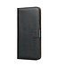 Zwart Genuine Lederen Bookcase Hoesje voor de OnePlus Nord