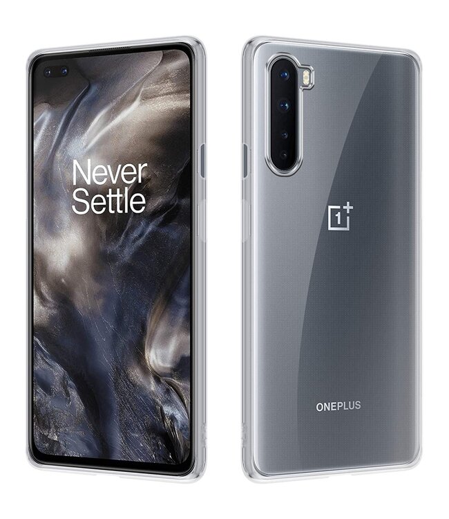 Transparant Anti-Vingerafdruk TPU Hoesje voor de OnePlus Nord