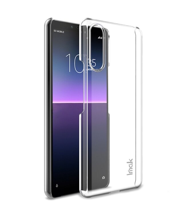 iMak Transparant Hardcase + Glass Protector Hoesje voor de Sony Xperia 10 II