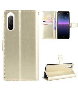 Goud Bookcase Hoesje Sony Xperia 10 II