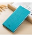 Vili DMX Turquoise Cross Textuur Bookcase Hoesje voor de Sony Xperia 10 II