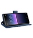 Blauw Wallet Stand Bookcase Hoesje voor de Sony Xperia 10 II