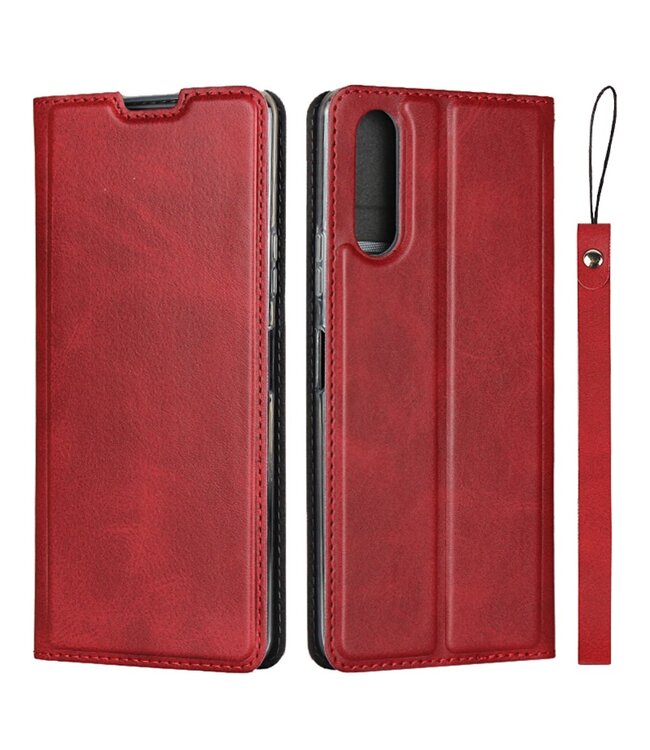 Dux Ducix Rood Pasjeshouder Bookcase Hoesje voor de Sony Xperia 10 II