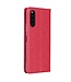 Rood Bandje Bookcase Hoesje voor de Sony Xperia 10 II