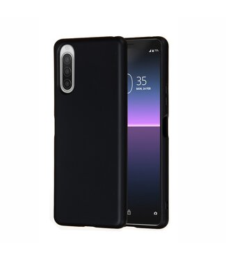 Zwart Siliconen Hoesje Sony Xperia 10 II