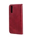 Rood Multifunctioneel Bookcase Hoesje voor de Sony Xperia 10 II