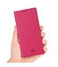 Vili DMX Vili DMX Fuchsia Cross Textuur Bookcase Hoesje voor de Sony Xperia 1 II