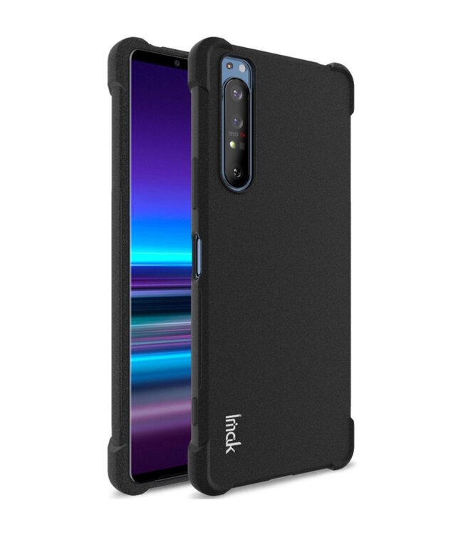 iMak Zwart Valbestendig Hardcase Hoesje voor de Sony Xperia 1 II