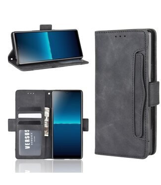 Zwart Wallet Bookcase Hoesje Sony Xperia L4