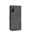 Zwart Wallet Bookcase Hoesje voor de Sony Xperia L4