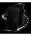 Zwart Bloemen Design Bookcase Hoesje voor de Sony Xperia L4