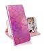 Roze / Paars Bloemen Design Bookcase Hoesje voor de Sony Xperia L4