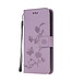 Paars Butterfly Flower Bookcase Hoesje voor de Sony Xperia L4