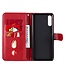 Rood Portemonnee Bookcase Hoesje voor de Sony Xperia L4