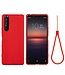 Rood Siliconen Hoesje voor de Sony Xperia 5 II