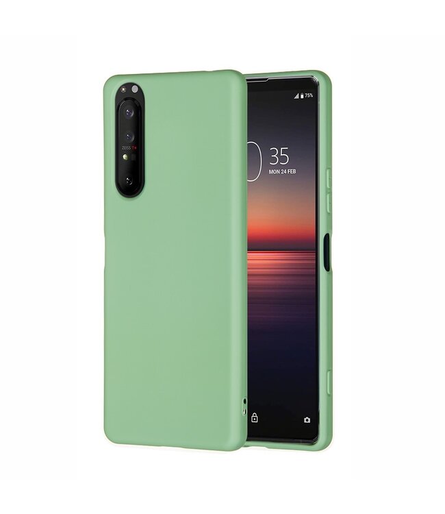 Mintgroen Siliconen Hoesje voor de Sony Xperia 5 II