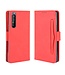 Rood Multi-Slot Bookcase Hoesje voor de Sony Xperia 5 II