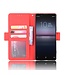 Rood Multi-Slot Bookcase Hoesje voor de Sony Xperia 5 II