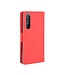 Rood Multi-Slot Bookcase Hoesje voor de Sony Xperia 5 II