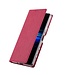 Vili DMX Roze Cross Textuur Bookcase Hoesje voor de Sony Xperia 5 II