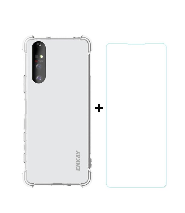 Enkay Enkay Transparant Screen Protector TPU Hoesje voor de Sony Xperia 5 II