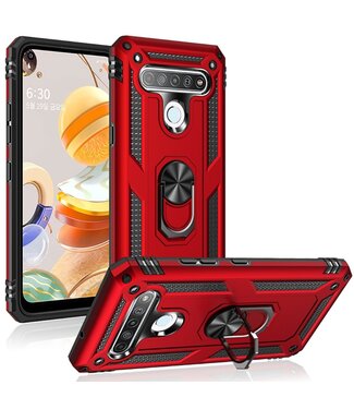 Rood Ring Kickstand Hybrid Hoesje LG K61