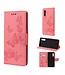 Roze Vlinder Design Bookcase Hoesje voor de LG Velvet