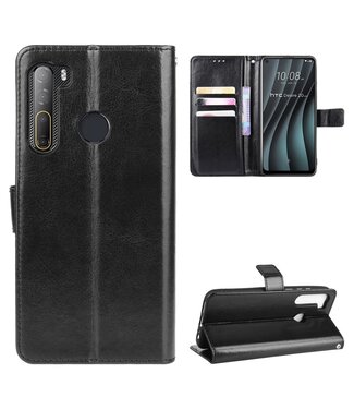 Zwart Bookcase Hoesje HTC Desire 20 Pro