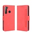 Rood Pasjeshouder Bookcase Hoesje voor de HTC Desire 20 Pro