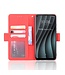 Rood Pasjeshouder Bookcase Hoesje voor de HTC Desire 20 Pro